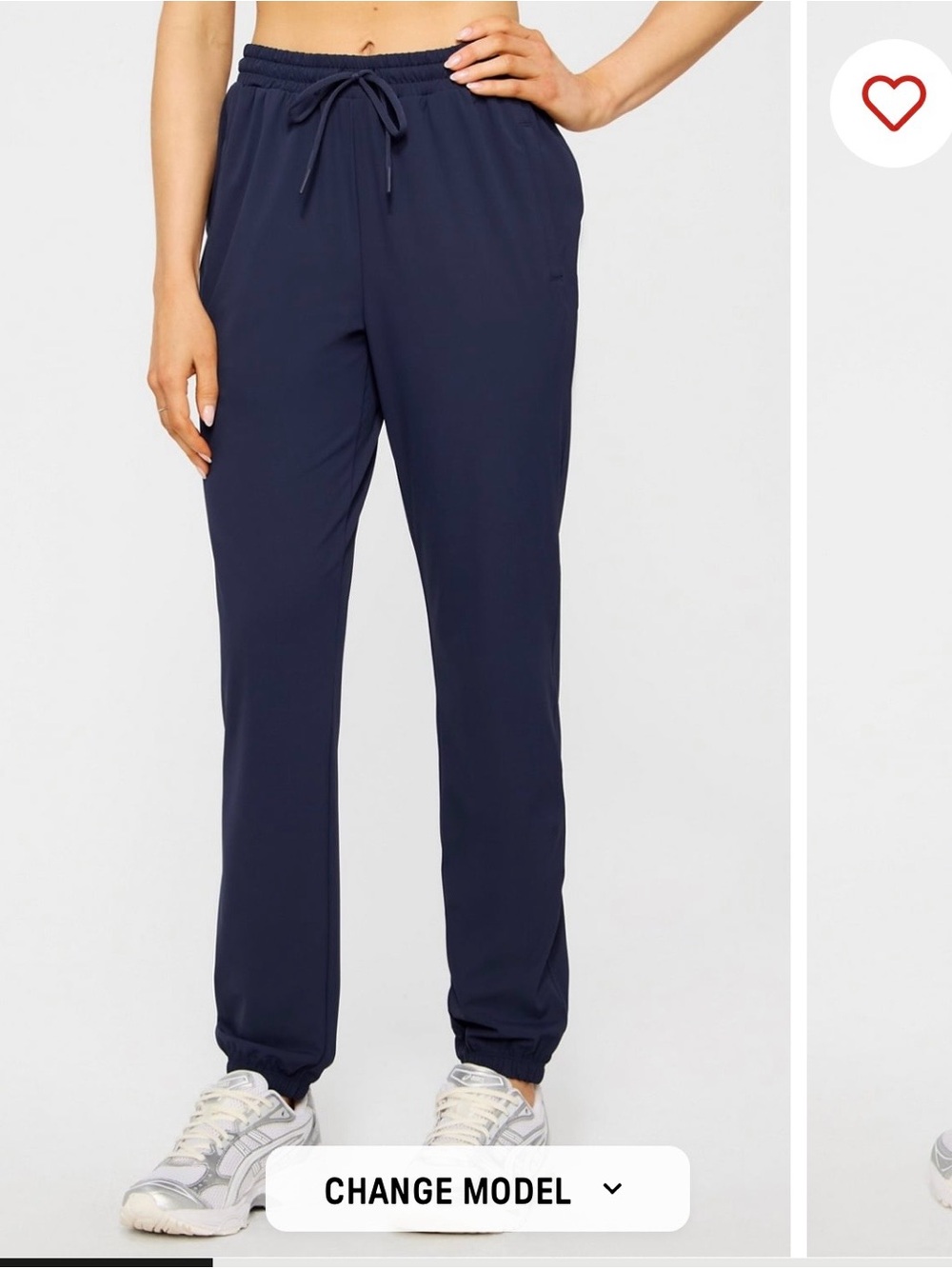 Fabletics Navy Drawstring Joggers - Picture 6 of 6